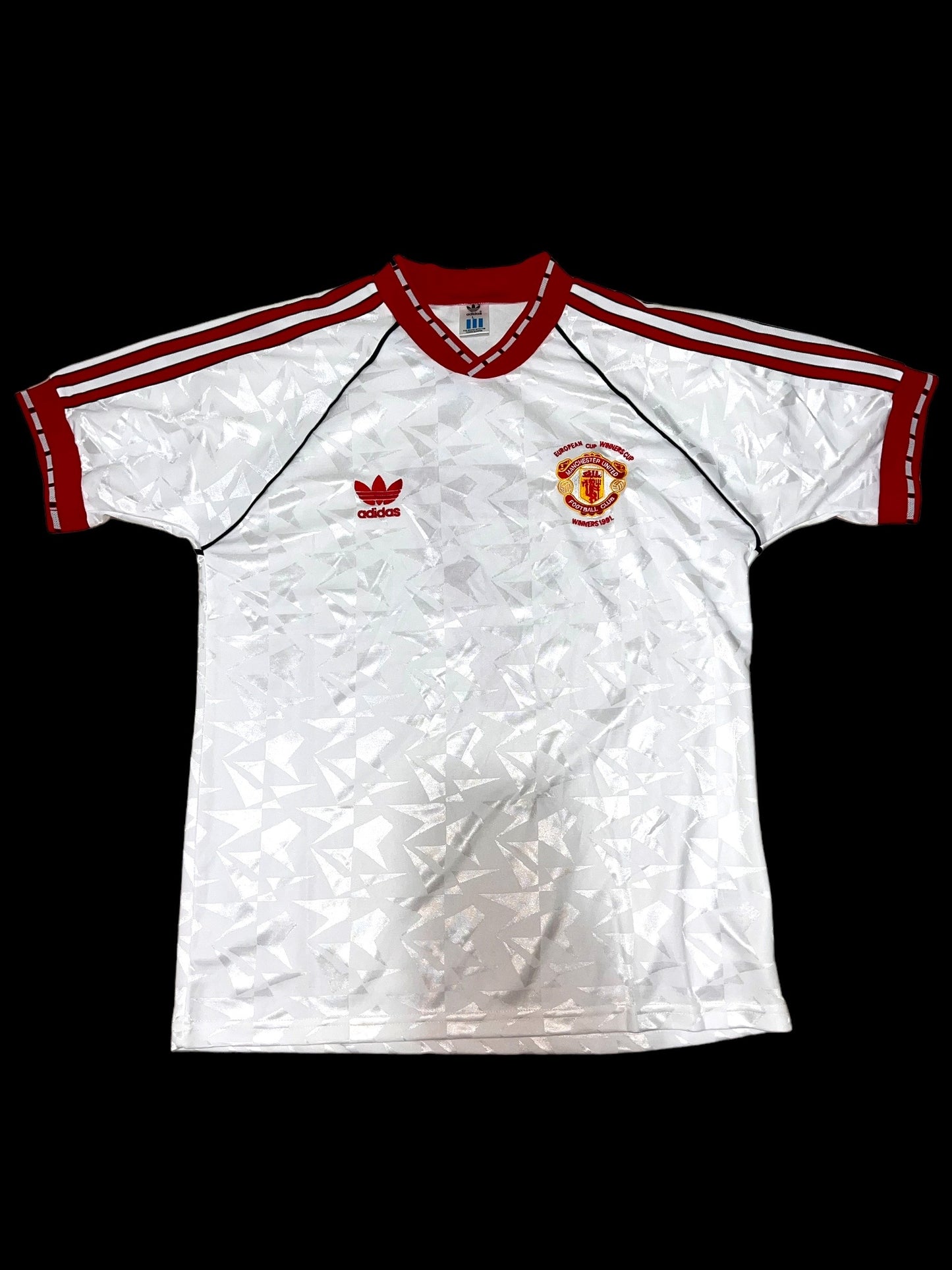 Bryan Robson Signed Manchester United 1991 European Cup Winners Cup Shirt