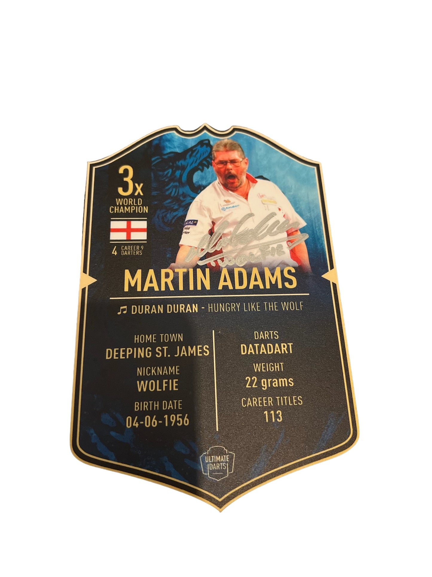 Martin Adams Signed Ultimate Card