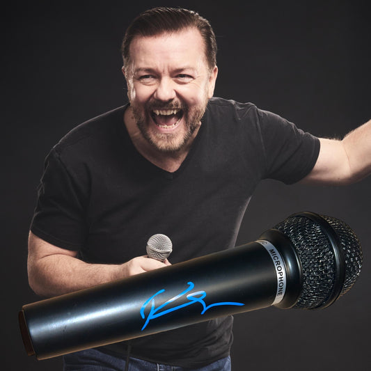 Ricky Gervais Signed Microphone