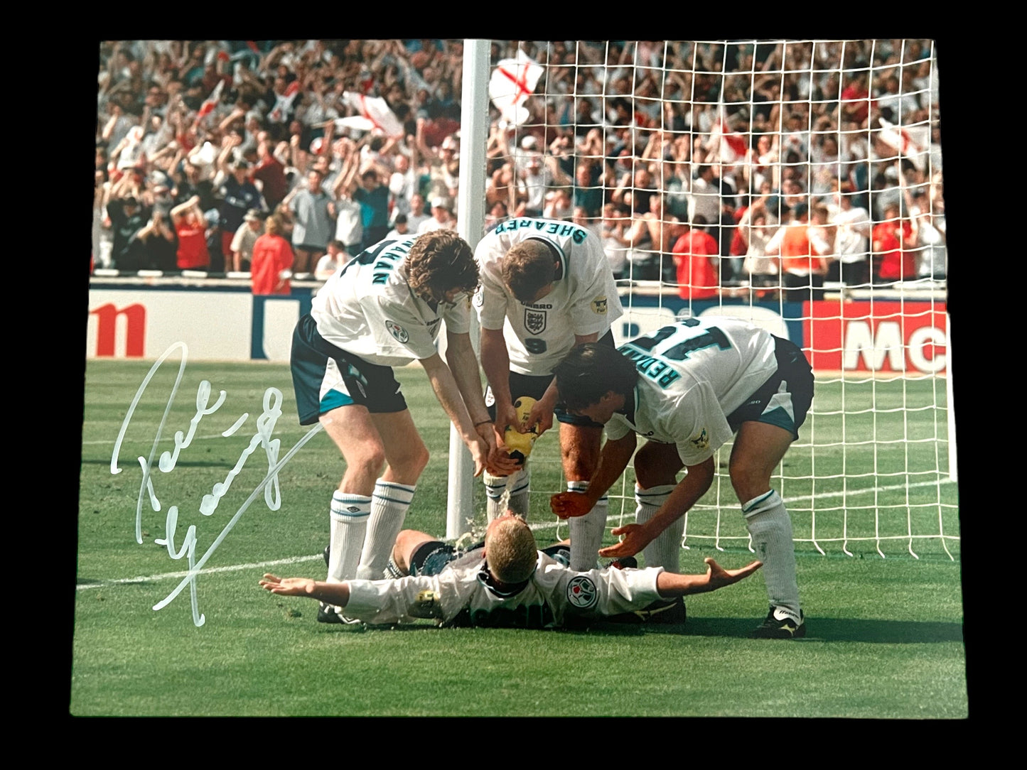 ‘The Dentist Chair Celebration’ 14x11 Photo Signed By Paul Gascoigne