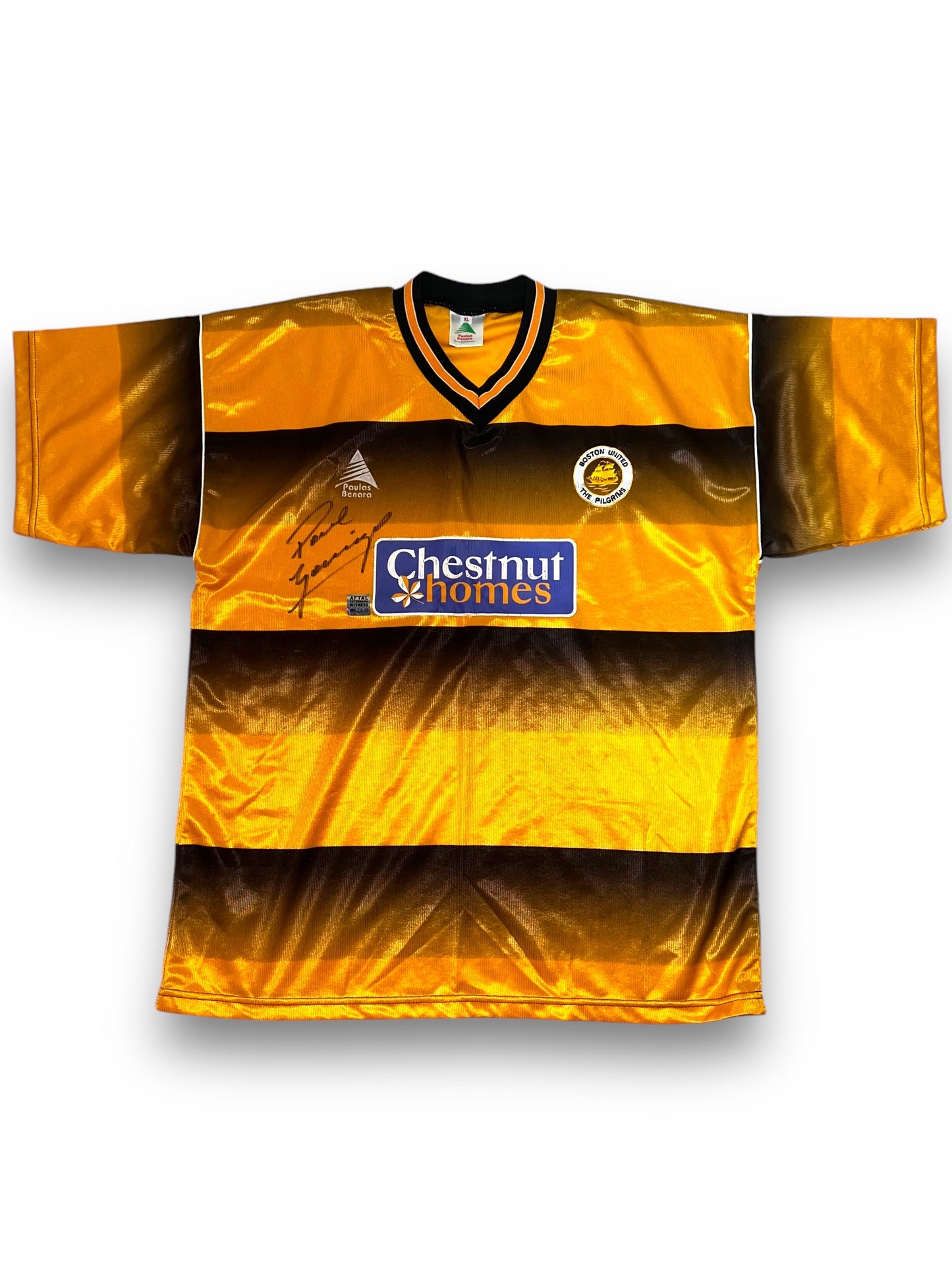 Paul Gascoigne ‘Gazza’ Signed Boston United 2004/2005 Season Home Shirt (Aftal Witness)