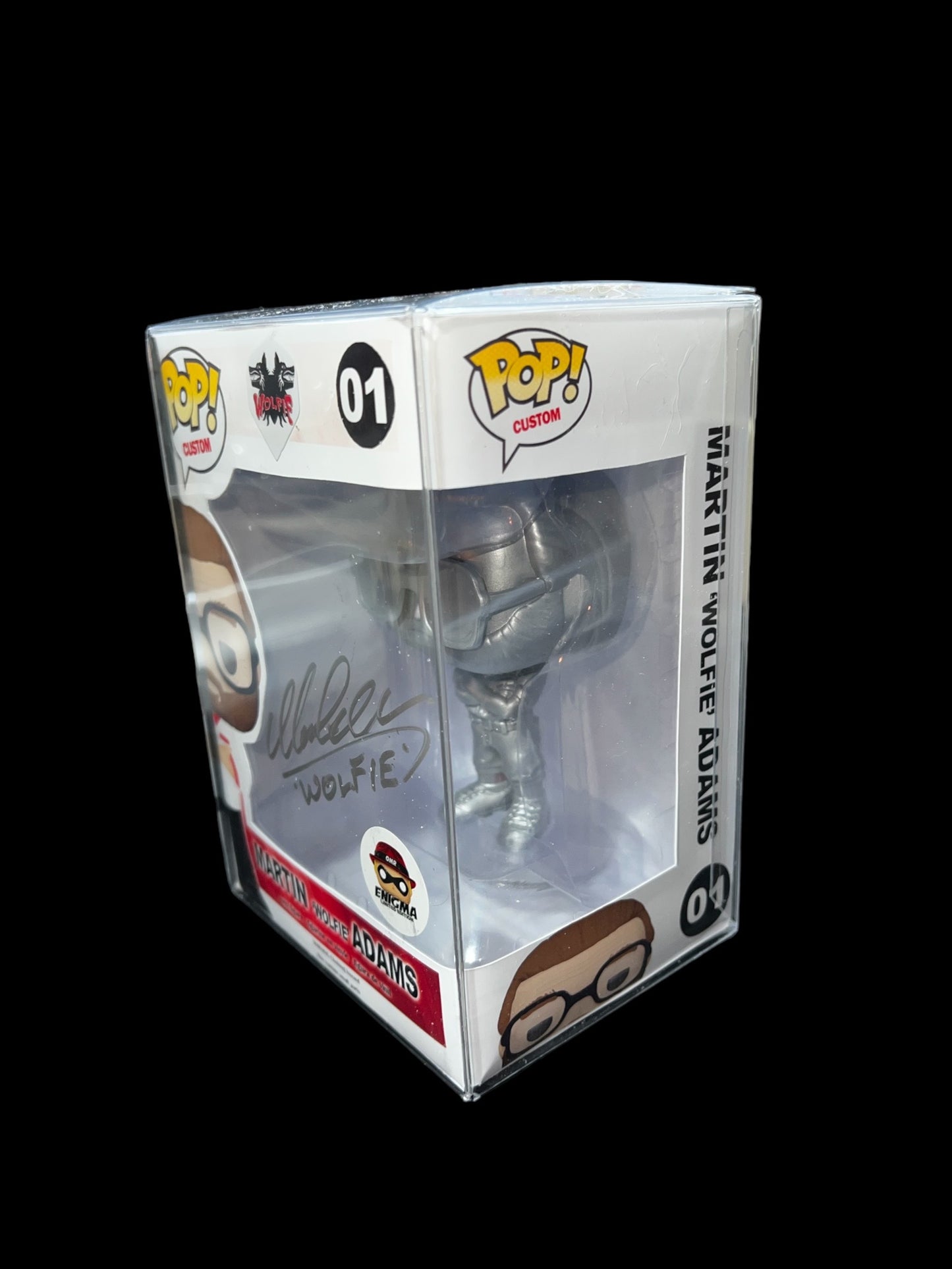 Martin ‘WOLFIE’ Adams Signed Custom Funko Pop- Silver Edition