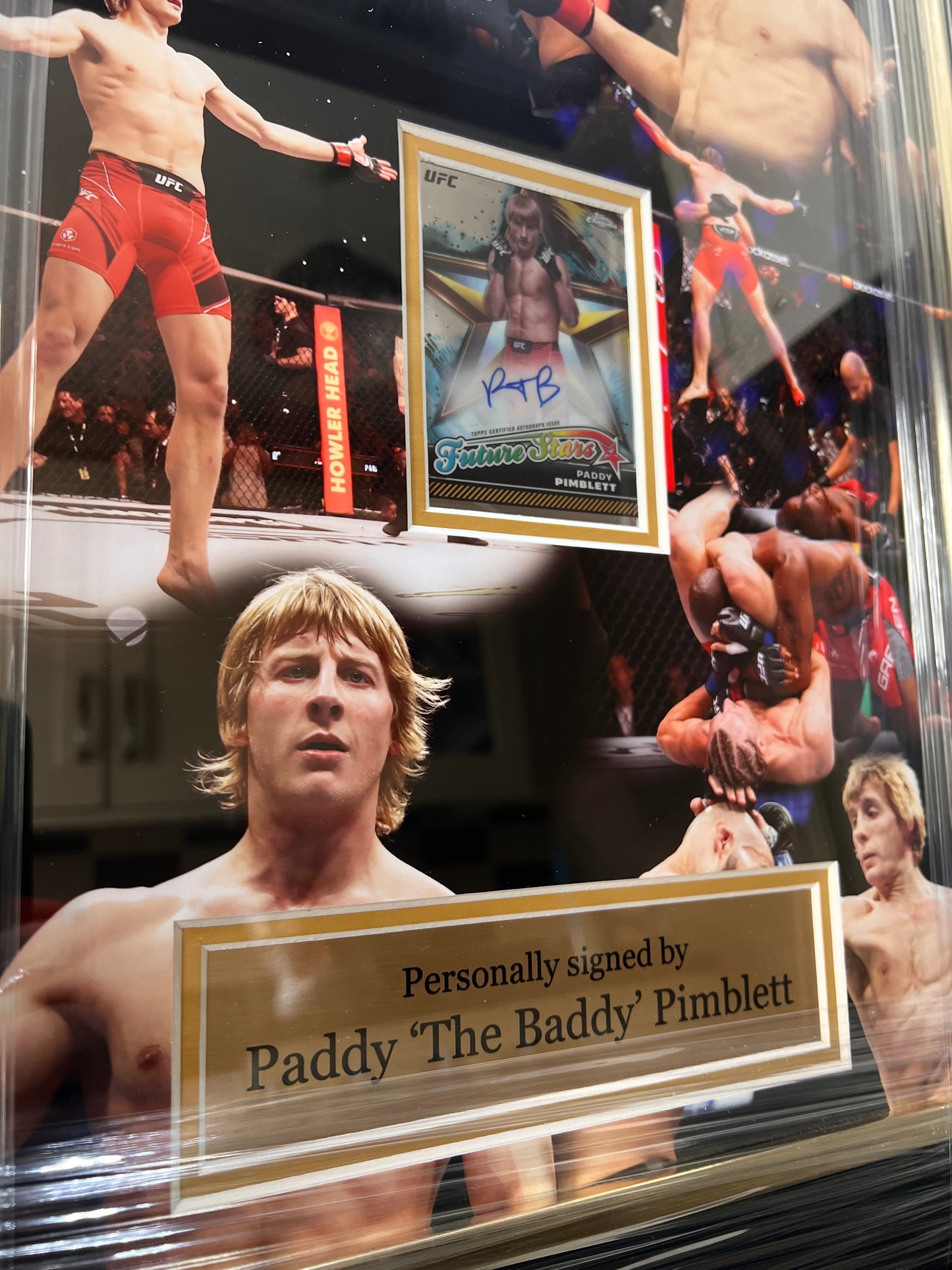 Paddy ‘The Baddy’ Pimblett UFC Signed Topps Chrome Auto- Deluxe Framed