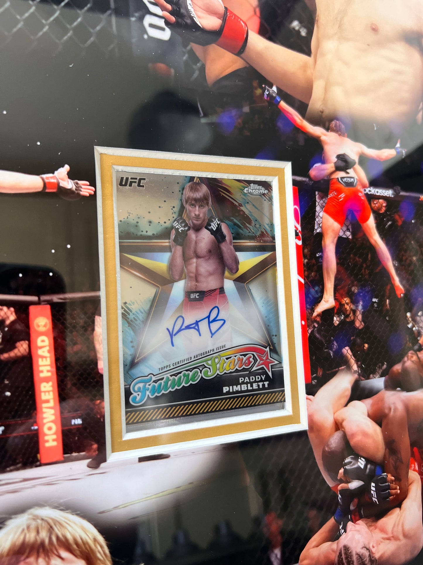 Paddy ‘The Baddy’ Pimblett UFC Signed Topps Chrome Auto- Deluxe Framed