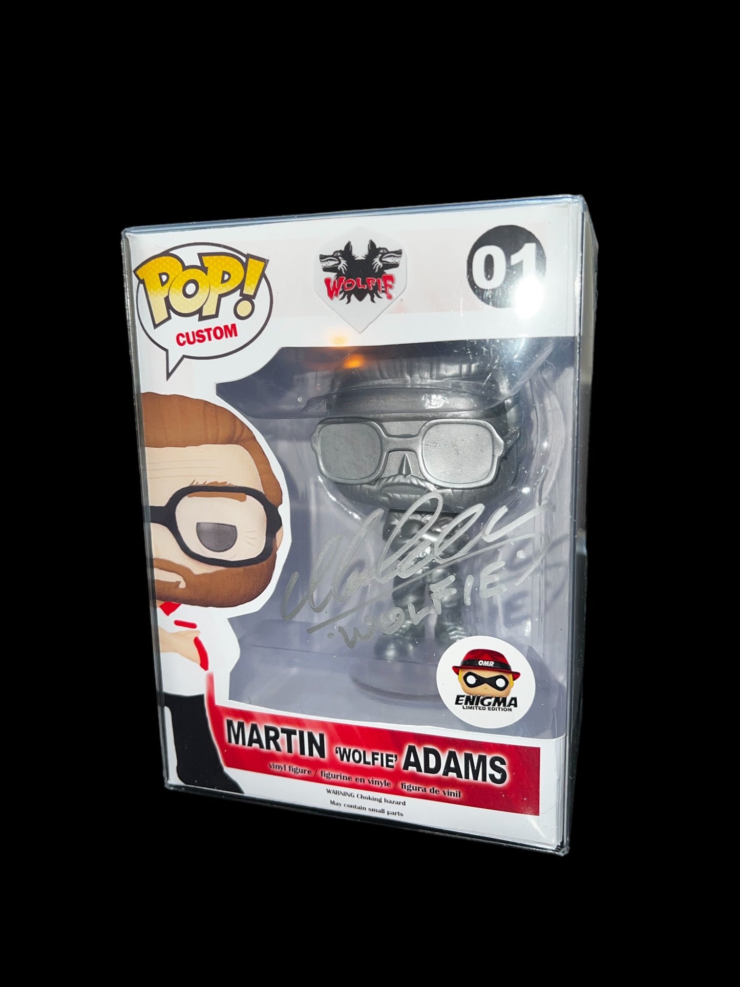 Martin ‘WOLFIE’ Adams Signed Custom Funko Pop- Silver Edition