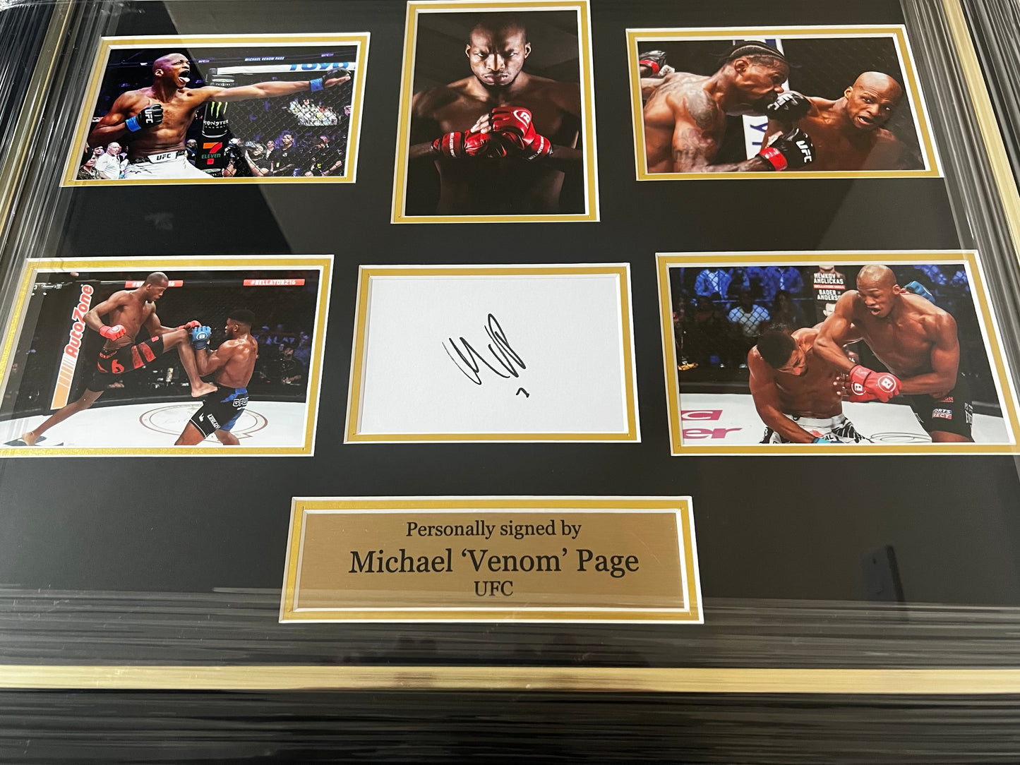 Michael ‘Venom’ Page Signed And Framed Montage