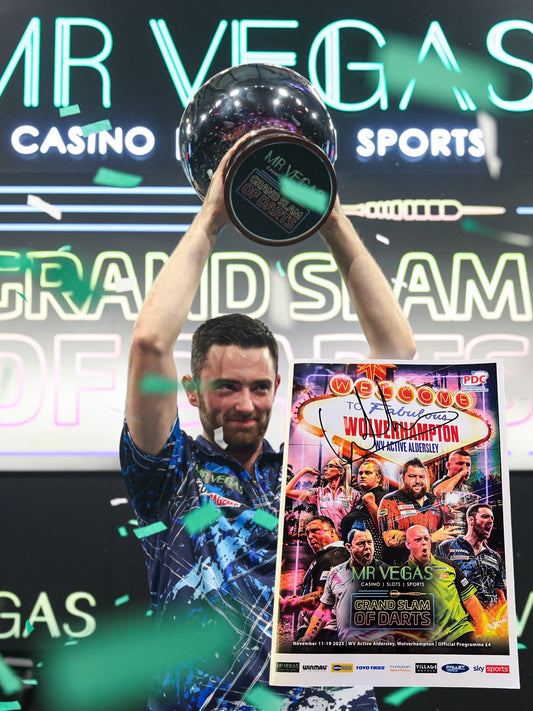 Luke Humphries Signed PDC Grand Slam Of Darts 2023 Official Programme