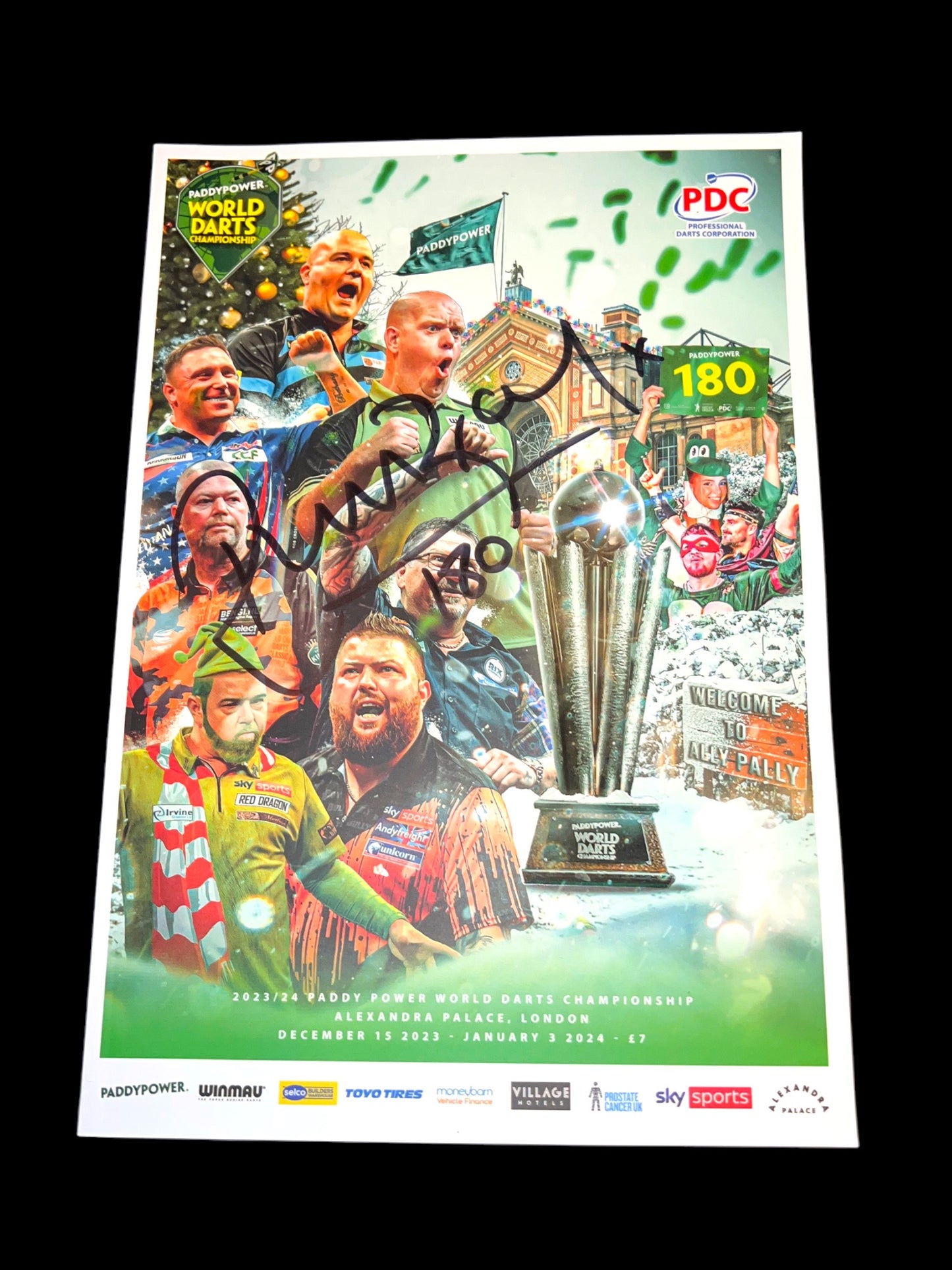 Russ Bray Signed Official World Darts Championship 2024 Programme