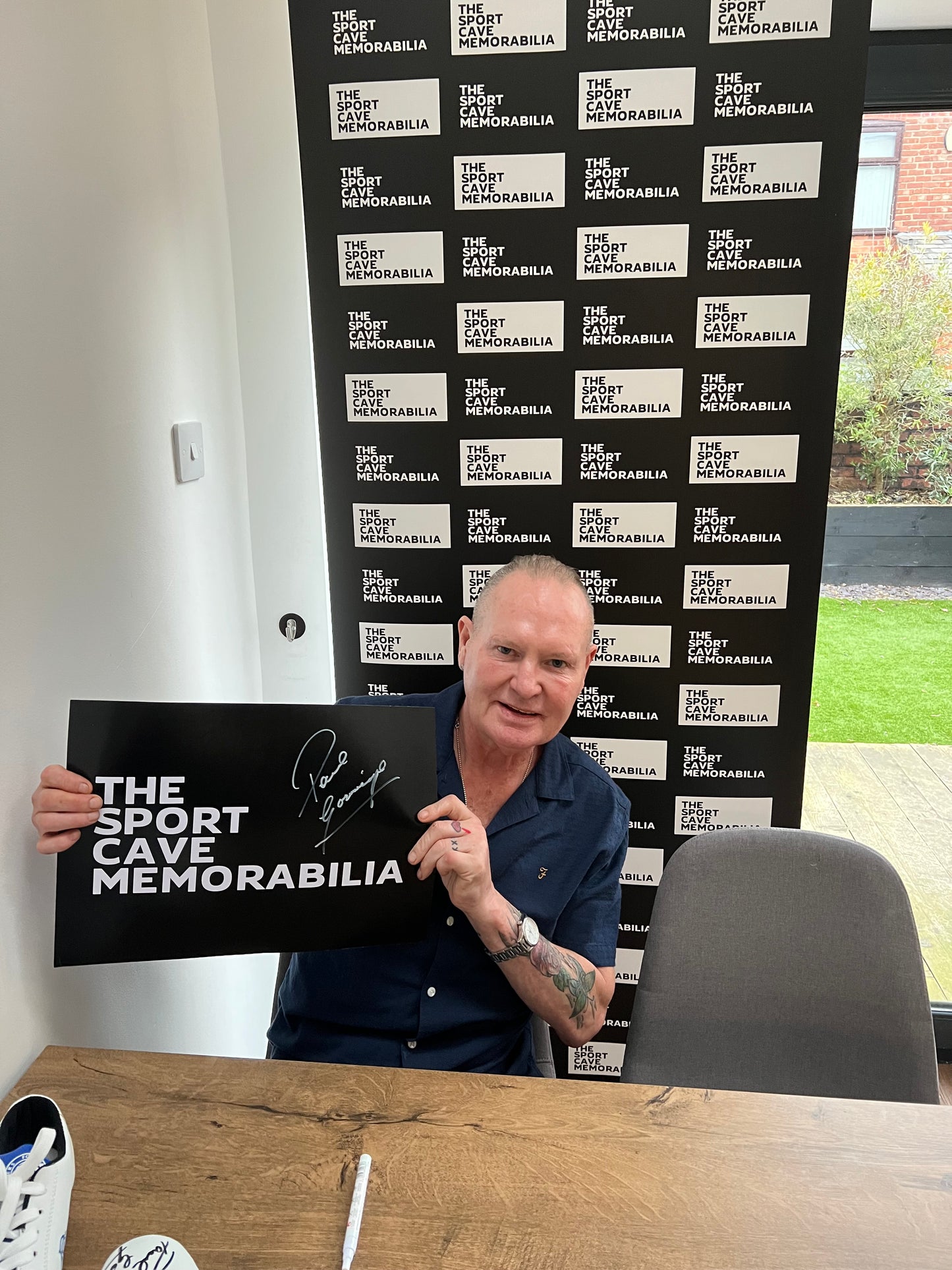 ‘The Dentist Chair Celebration’ 14x11 Photo Signed By Paul Gascoigne