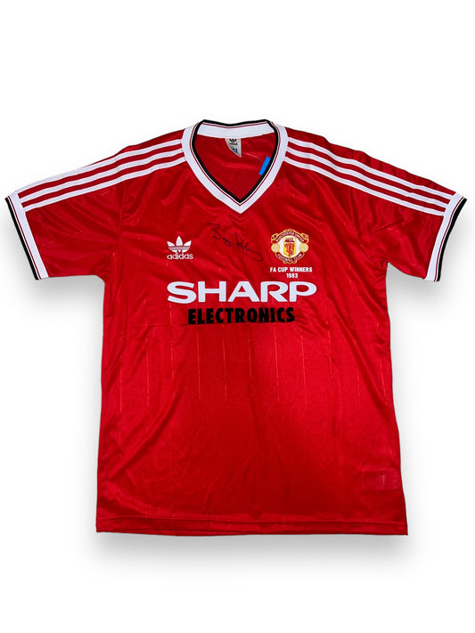 Bryan Robson Signed Manchester United 1983 FA Cup Winners Shirt