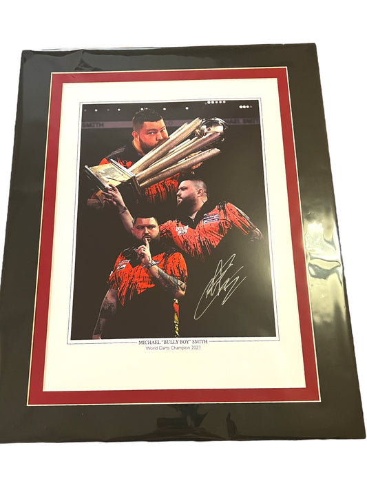 Michael Smith Signed World Champion 2023 Montage