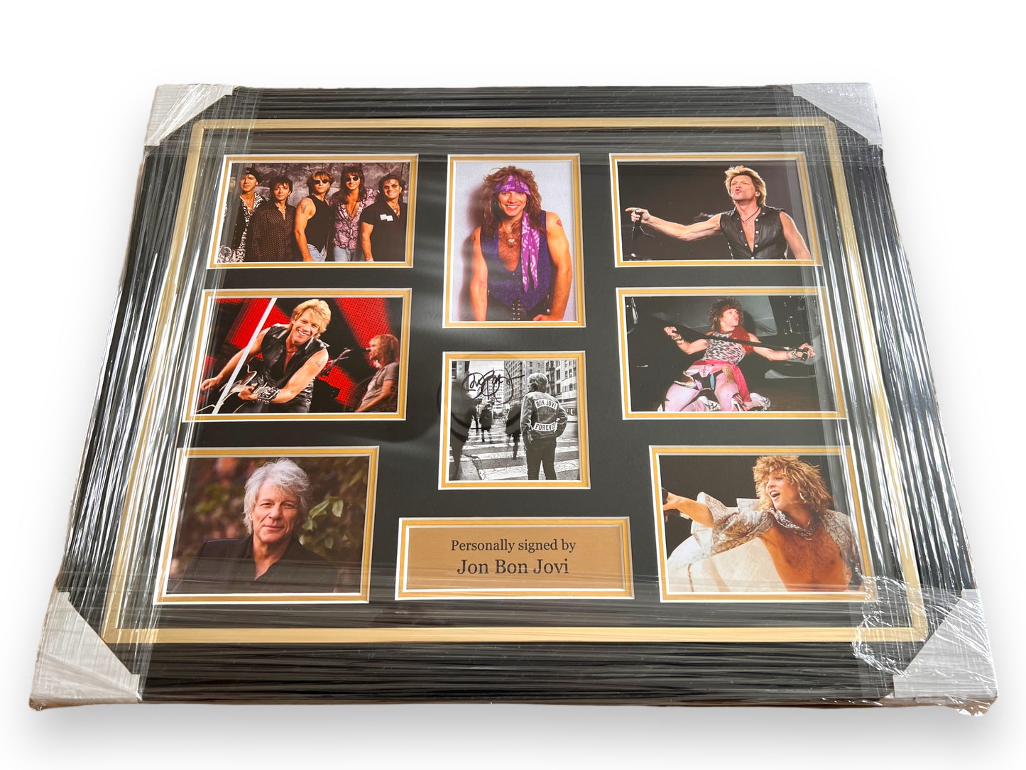 Jon Bon Jovi Signed Forever Art Card- Deluxe Framed