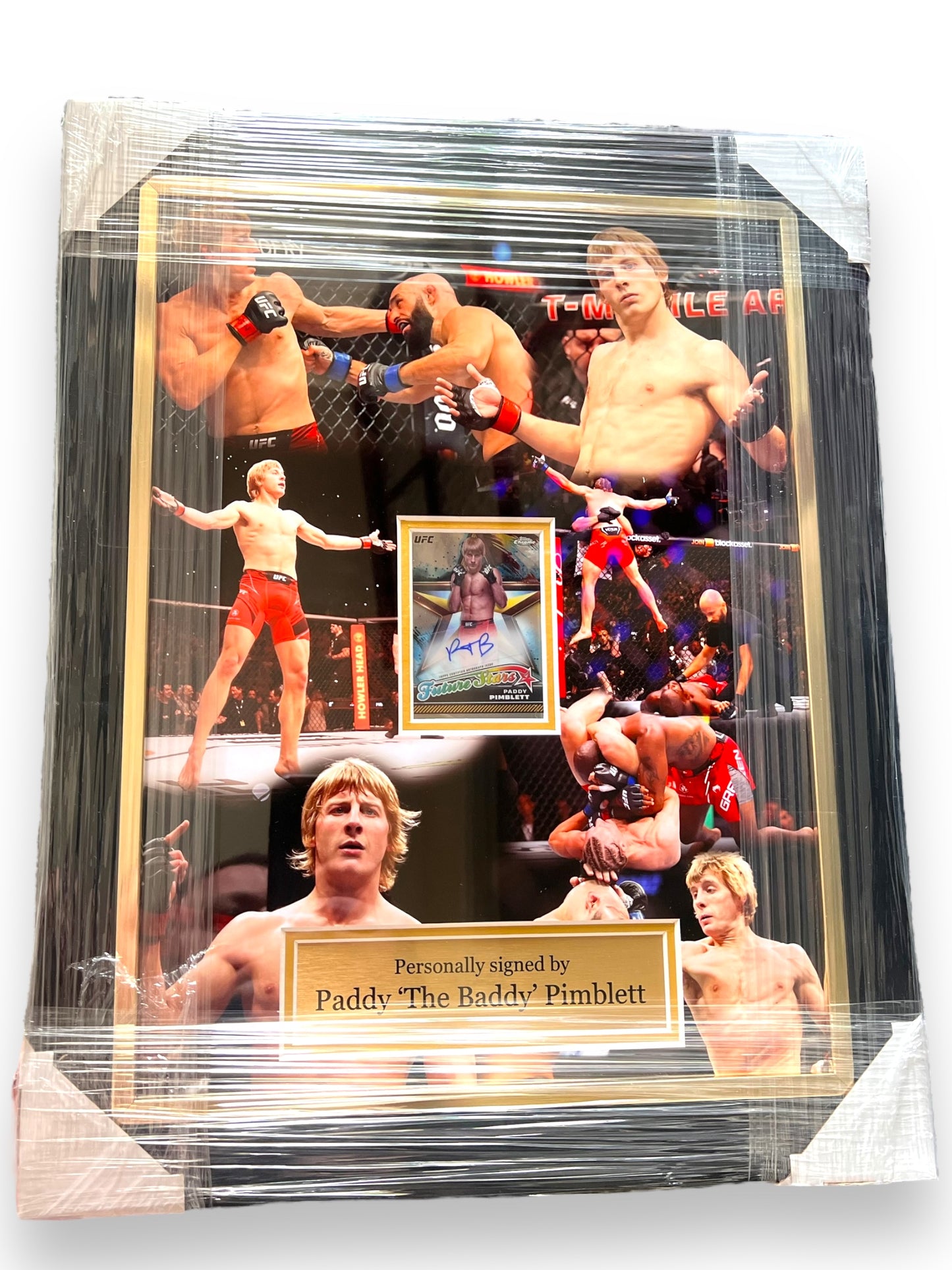 Paddy ‘The Baddy’ Pimblett UFC Signed Topps Chrome Auto- Deluxe Framed