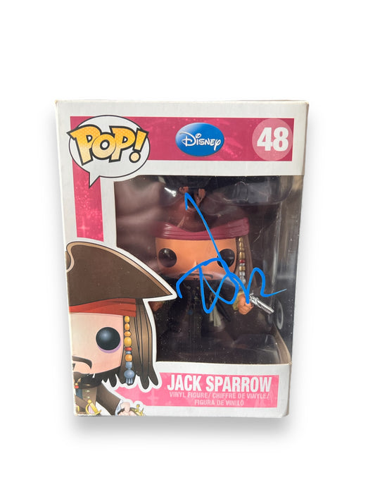 Johnny Depp Signed Jack Sparrow Funko Pop (SWAU AUTHENTICATED)