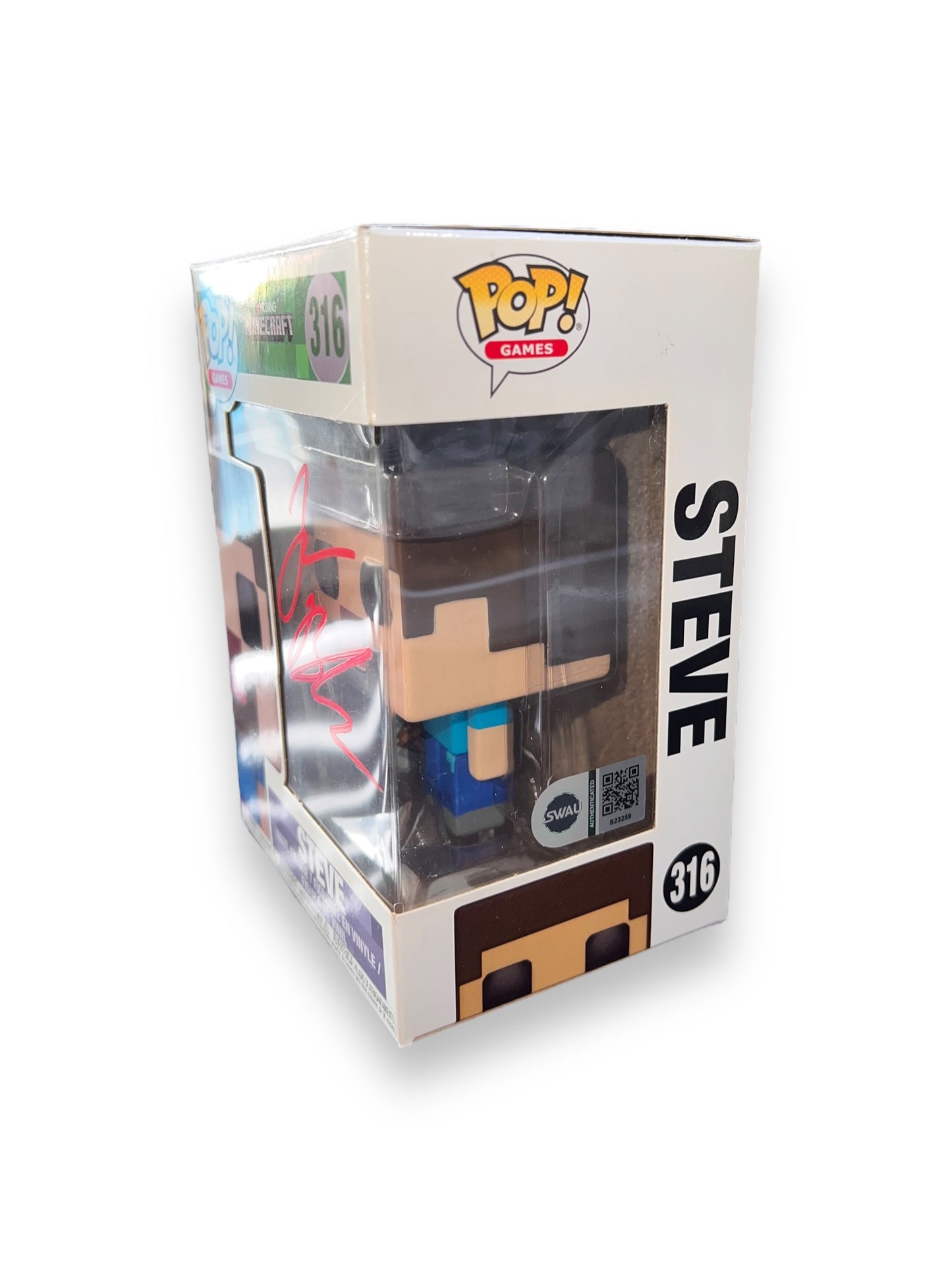 Jack Black Signed Steve Minecraft Funko Pop (SWAU AUTHENTICATED)