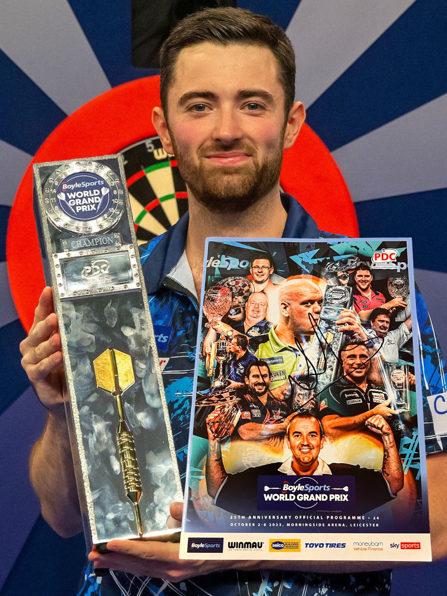 Luke Humphries Signed PDC World Grand Prix 2023 Official Programme