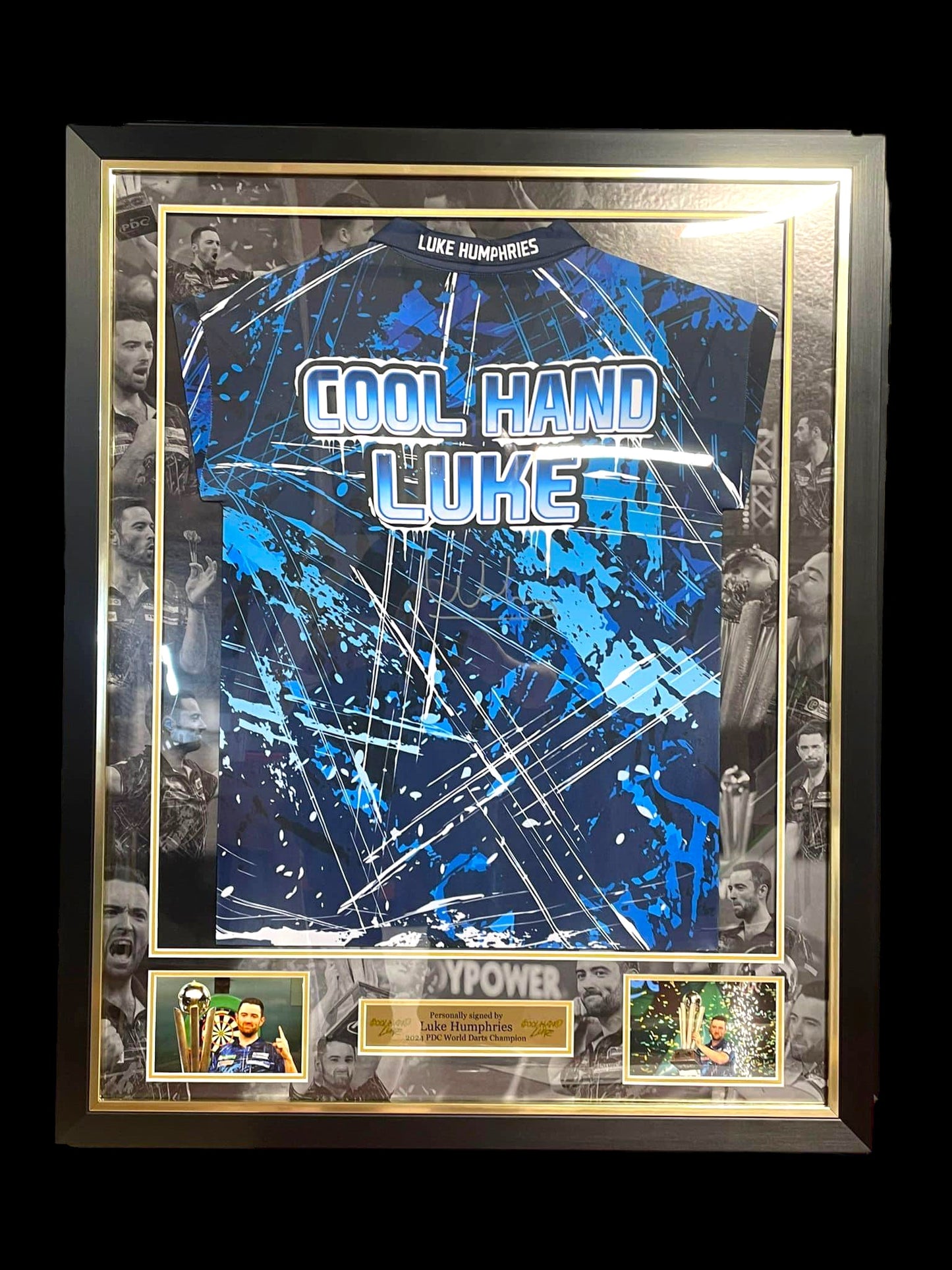 Luke Humphries Signed Official Shirt in a Deluxe 3D Frame