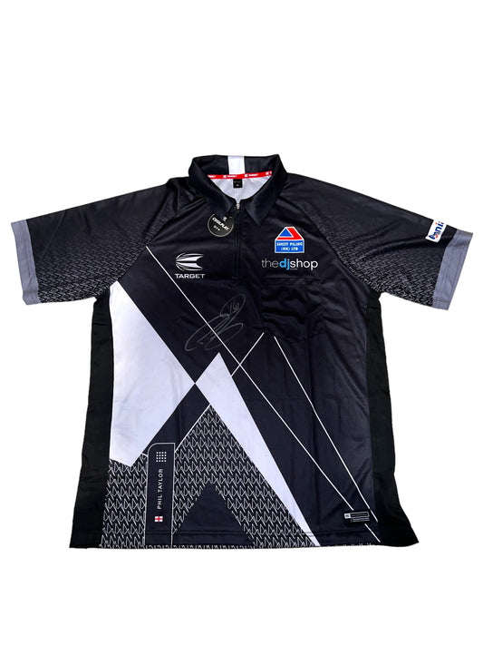 Phil ‘The Power’ Taylor Signed WSDT Target Coolplay Darts Shirt