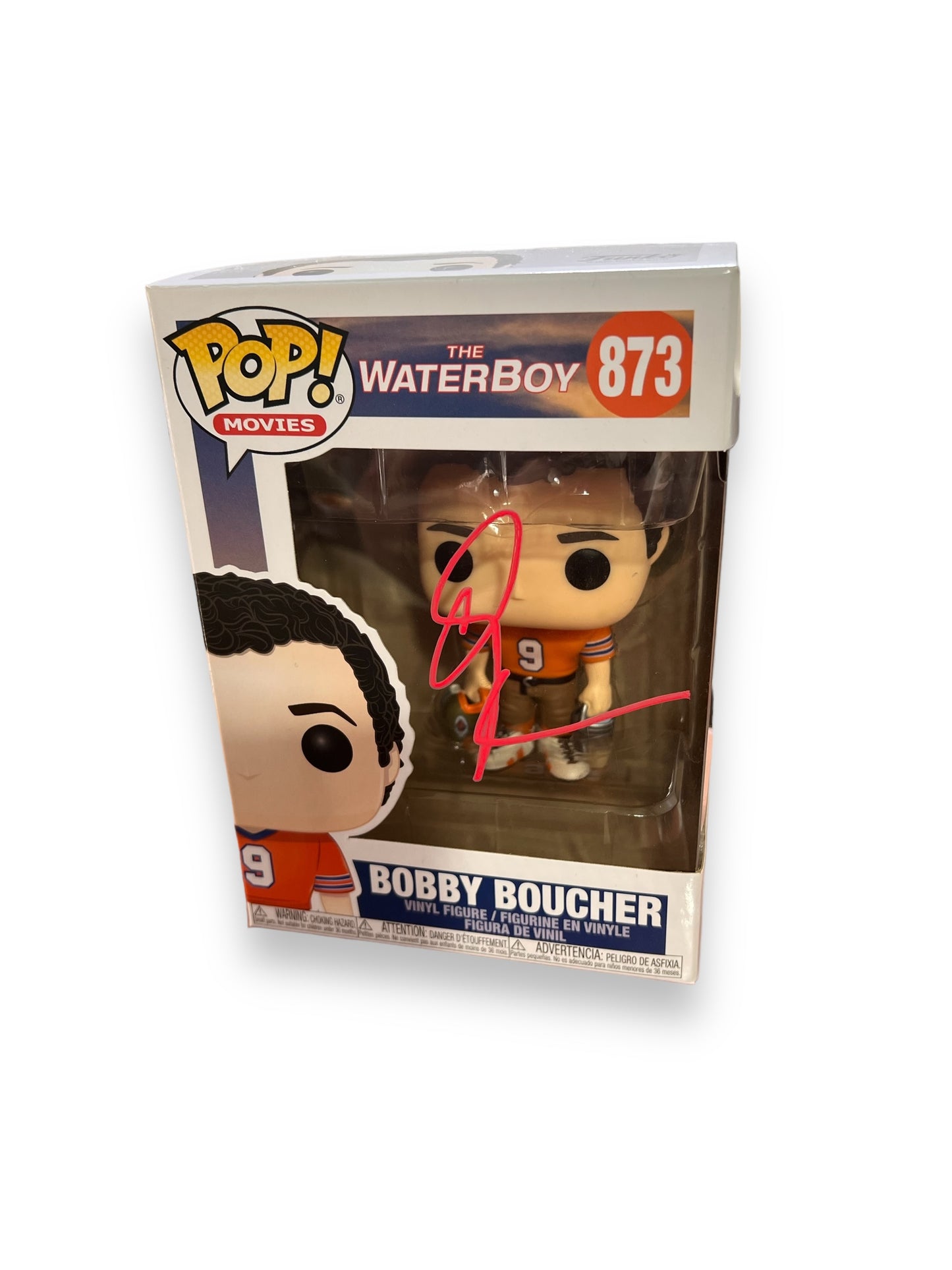 Adam Sandler Signed The Waterboy- Bobby Boucher Funko Pop (AFTAL WITNESS)