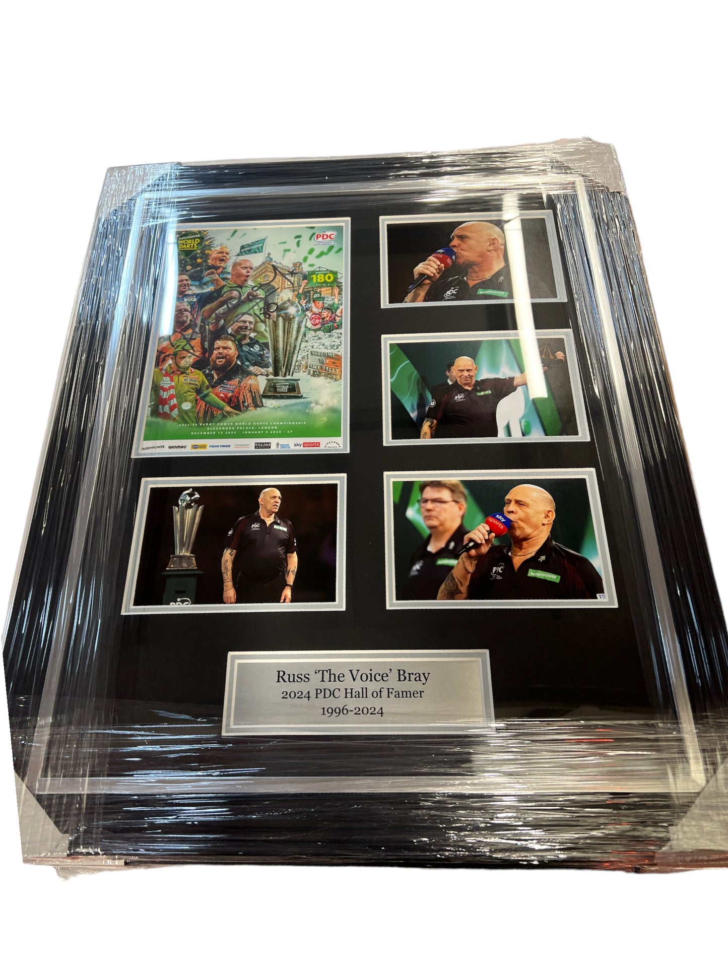 Russ Bray Signed Official PDC World Darts Championship 2024 Framed Programme